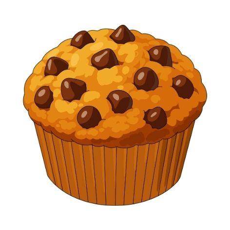 double choc muffin